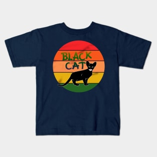 Black Cat Kids T-Shirt